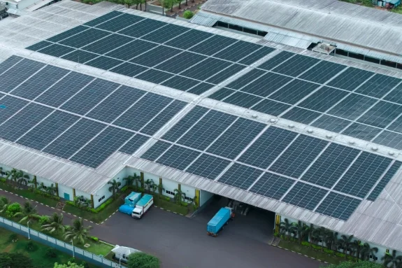 Rooftop solar at a Martex facility